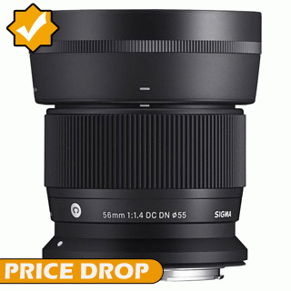 Price Drop on the Sigma 56mm f1.4 DC DN Contemporary Lens (Canon RF Mount)